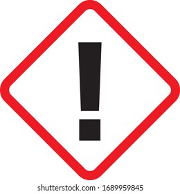triángulo vectorial del icono de signo de peligro
