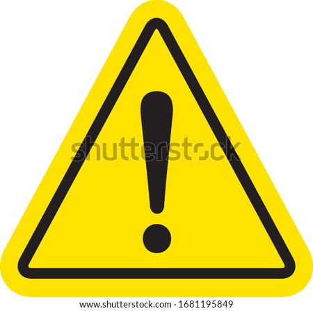 hazard sign icon vector triangle