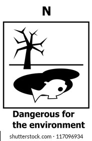 Hazard symbol - Dangerous for the environment