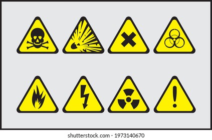 Hazard Symbol High Quality Image and Vector Art 