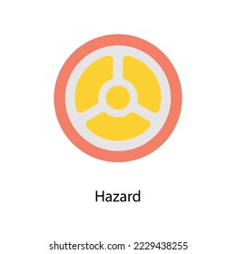 Hazard vector Flat  Icons. Simple stock illustration