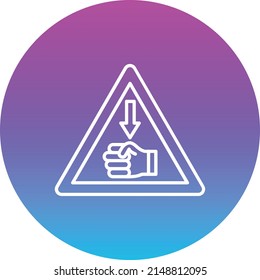 Hazard vector icon. Can be used for printing, mobile and web applications.