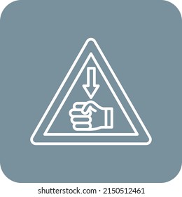 Hazard vector icon. Can be used for printing, mobile and web applications.