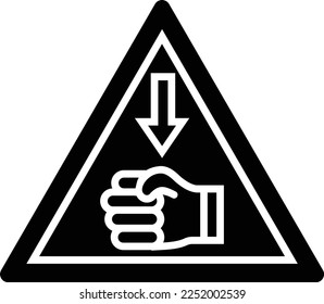 Hazard vector icon. Can be used for printing, mobile and web applications.