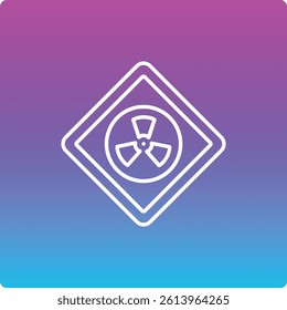 Hazard vector icon. Can be used for printing, mobile and web applications.