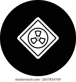 Hazard vector icon. Can be used for printing, mobile and web applications.