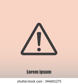 Hazard warning attention sign