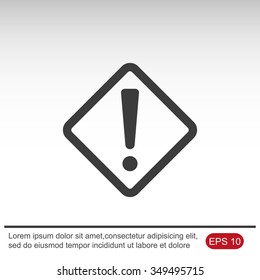 Hazard warning attention sign