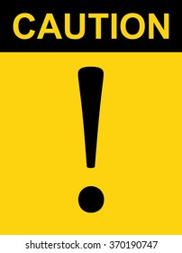 Hazard Warning Attention Sign
