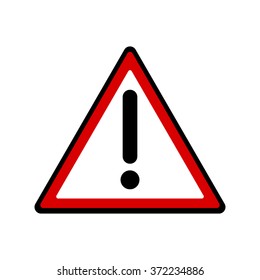 Hazard warning attention sign
