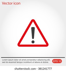 Hazard warning attention sign