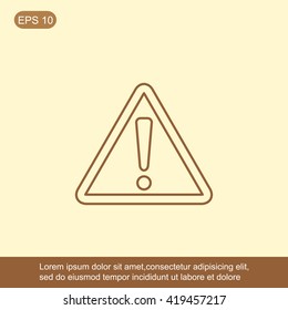 Hazard warning attention sign
