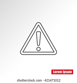 Hazard warning attention sign
