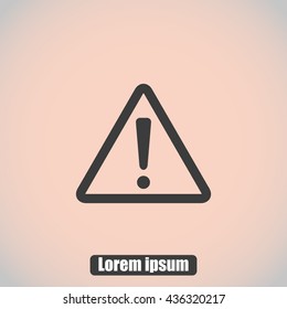 Hazard warning attention sign