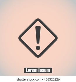 Hazard warning attention sign