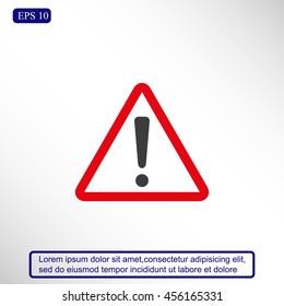 Hazard warning attention sign