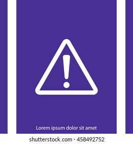 Hazard warning attention sign
