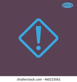 Hazard warning attention sign

