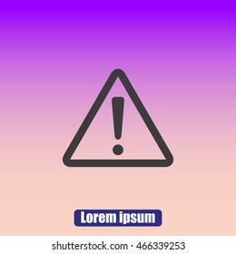 Hazard warning attention sign