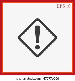 Hazard warning attention sign