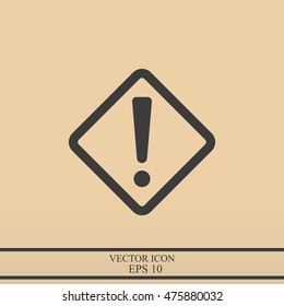 Hazard warning attention sign