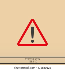 Hazard warning attention sign