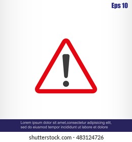 Hazard warning attention sign