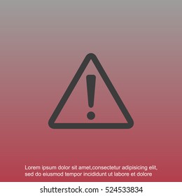 Hazard warning attention sign