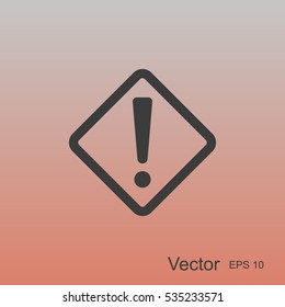 Hazard warning attention sign