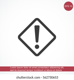 Hazard warning attention sign