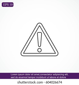 Hazard warning attention sign