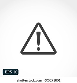 Señal de atención de aviso de peligro