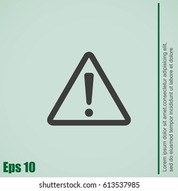 Hazard warning attention sign