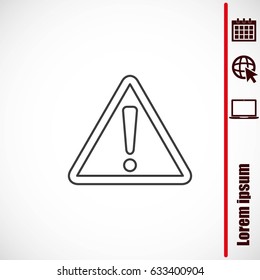 Hazard warning attention sign