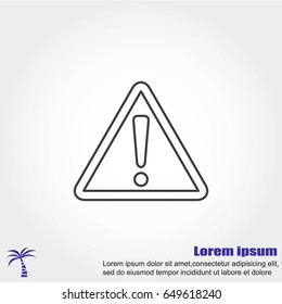 Hazard warning attention sign