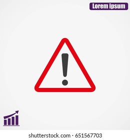 Hazard warning attention sign