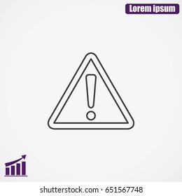 Hazard warning attention sign