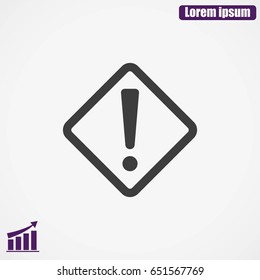 Hazard warning attention sign
