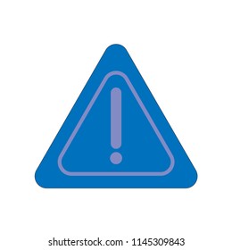 Hazard warning attention sign with exclamation mark symbol