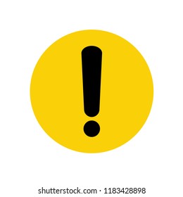 Hazard warning attention sign with exclamation mark symbol vector