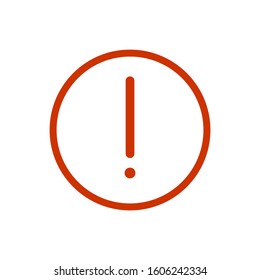 Hazard warning attention sign with exclamation mark symbol - Vector