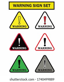 Signo de atención de advertencia de peligro. para abrir el Navegador. Ilustración del vector, EPS10.