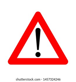 	
Hazard warning attention sign - stock vector, Warning, stop sign icon with exclamation marc - for stock. Attention icon. Attention symbol design. 
