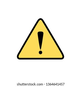 Hazard warning attention sign - Vector