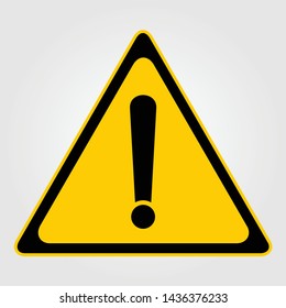 Hazard Warning Attention Sign Exclamation Mark Stock Vector (Royalty ...