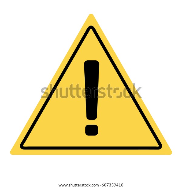 Hazard Warning Attention Sign Vector Stock Vector (Royalty Free ...