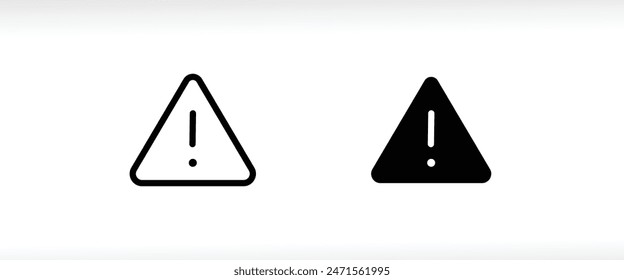 hazard warning, Danger risk caution road sign, alert attention triangle exclamation mark dangerous, safety information Danger icons button, vector, sign, symbol, logo, illustration editable stroke