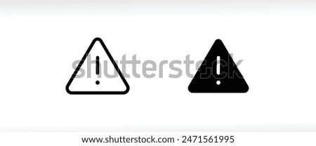 hazard warning, Danger risk caution road sign, alert attention triangle exclamation mark dangerous, safety information Danger icons button, vector, sign, symbol, logo, illustration editable stroke