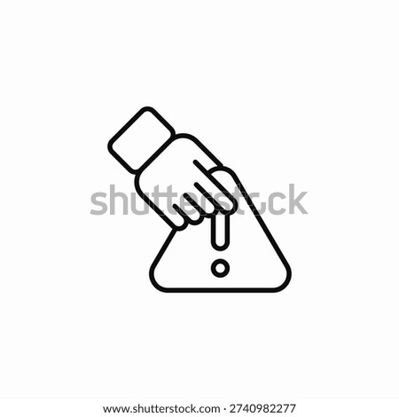 hazard warning icon sign vector