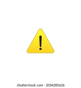 Gefahrenwarnsymbol: Vektorgrafik. Symbolbild des Ausrufezeichens